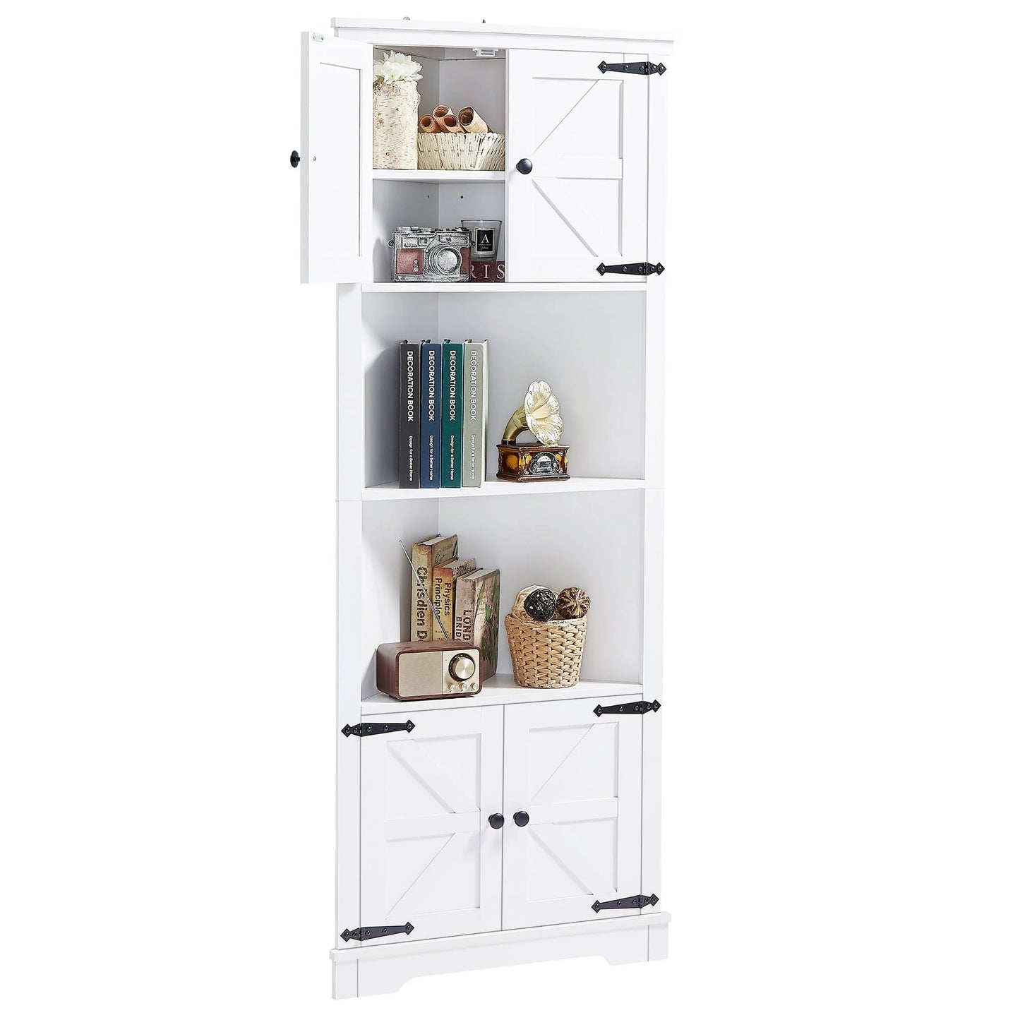 Dana Tall Corner Kitchen Pantry Cabinet