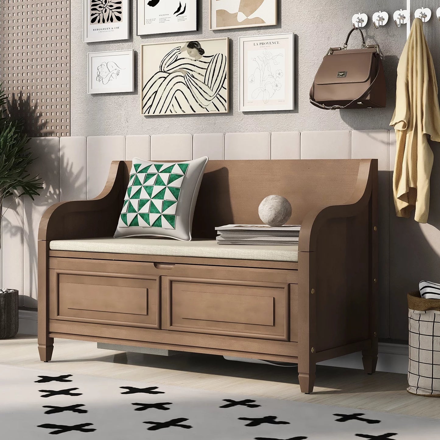 Sahil Indoor Wooden Storage Bench
