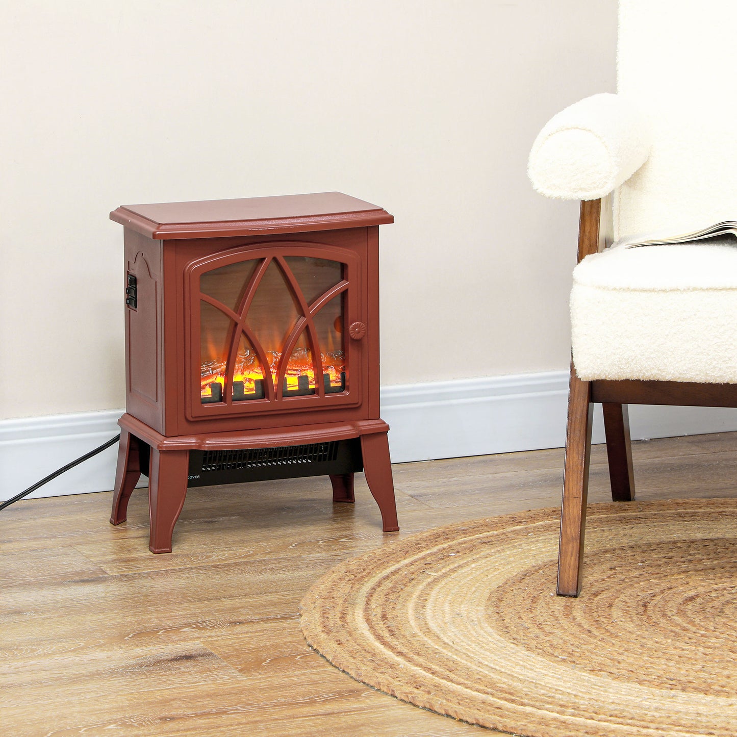 Small Decorative Electric Log Fireplace