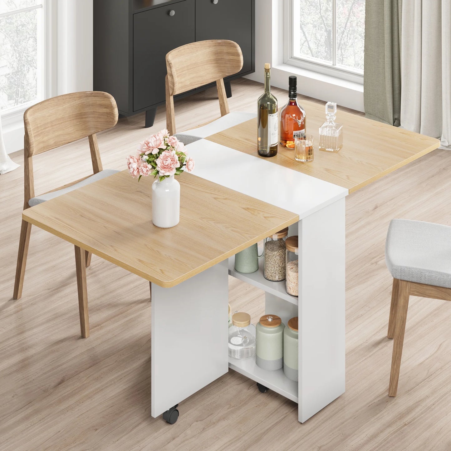 Jose Space Saving Drop Leaf Dining Table