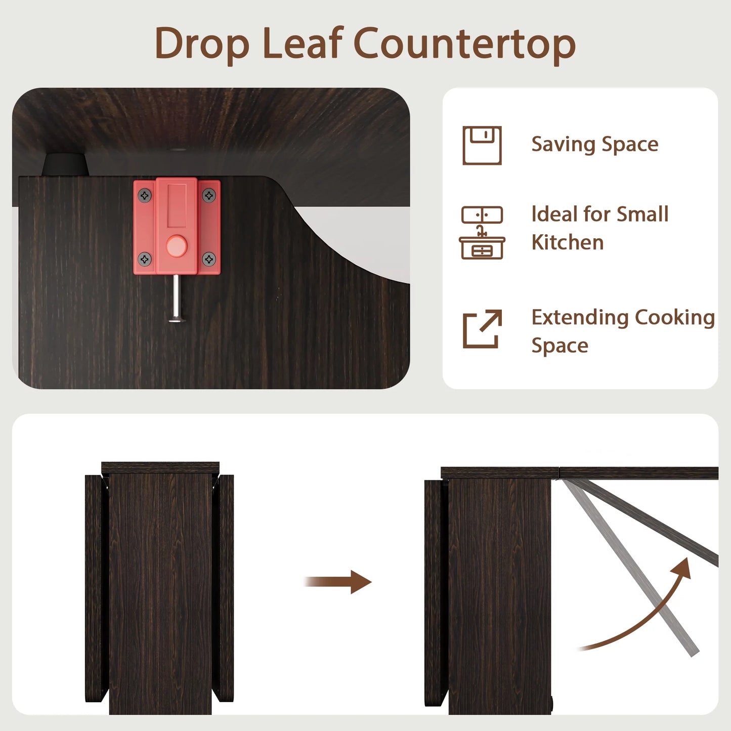 Jago Space Saving Drop Leaf Dining Table