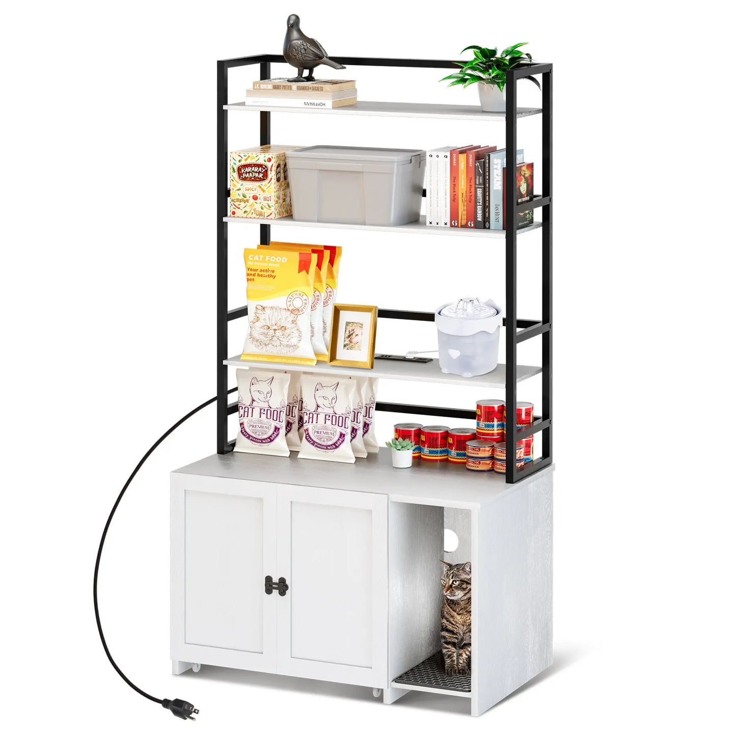 Stevie Cat Litter Box Enclosure Furniture Canva Home