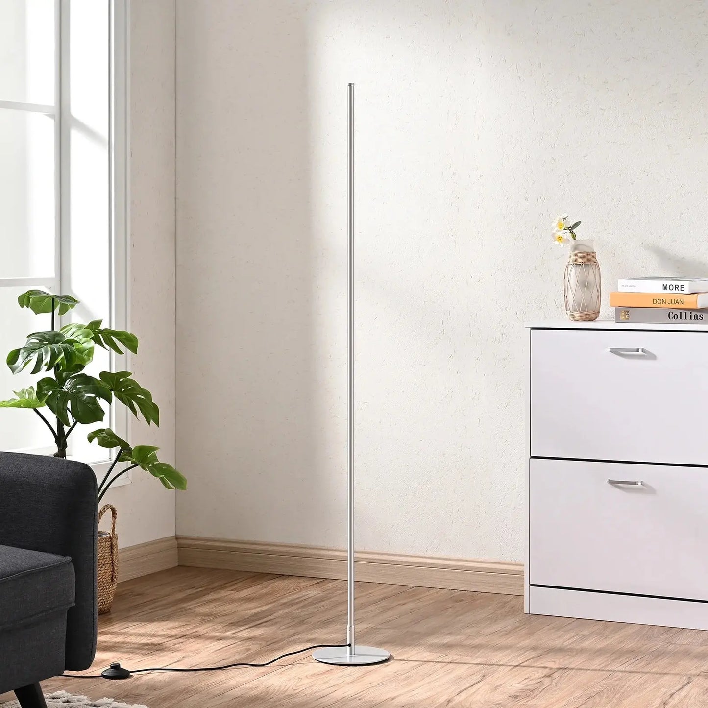 Modern Stick Living Room Floor Lamp Canva Home