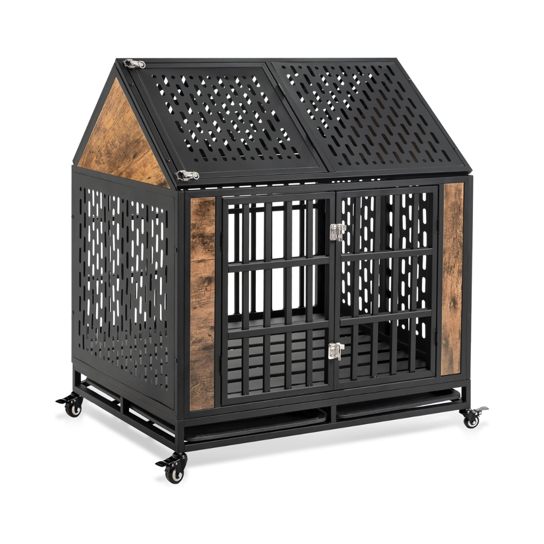 42.1" Lexi Indestructible Heavy Duty Dog Crate