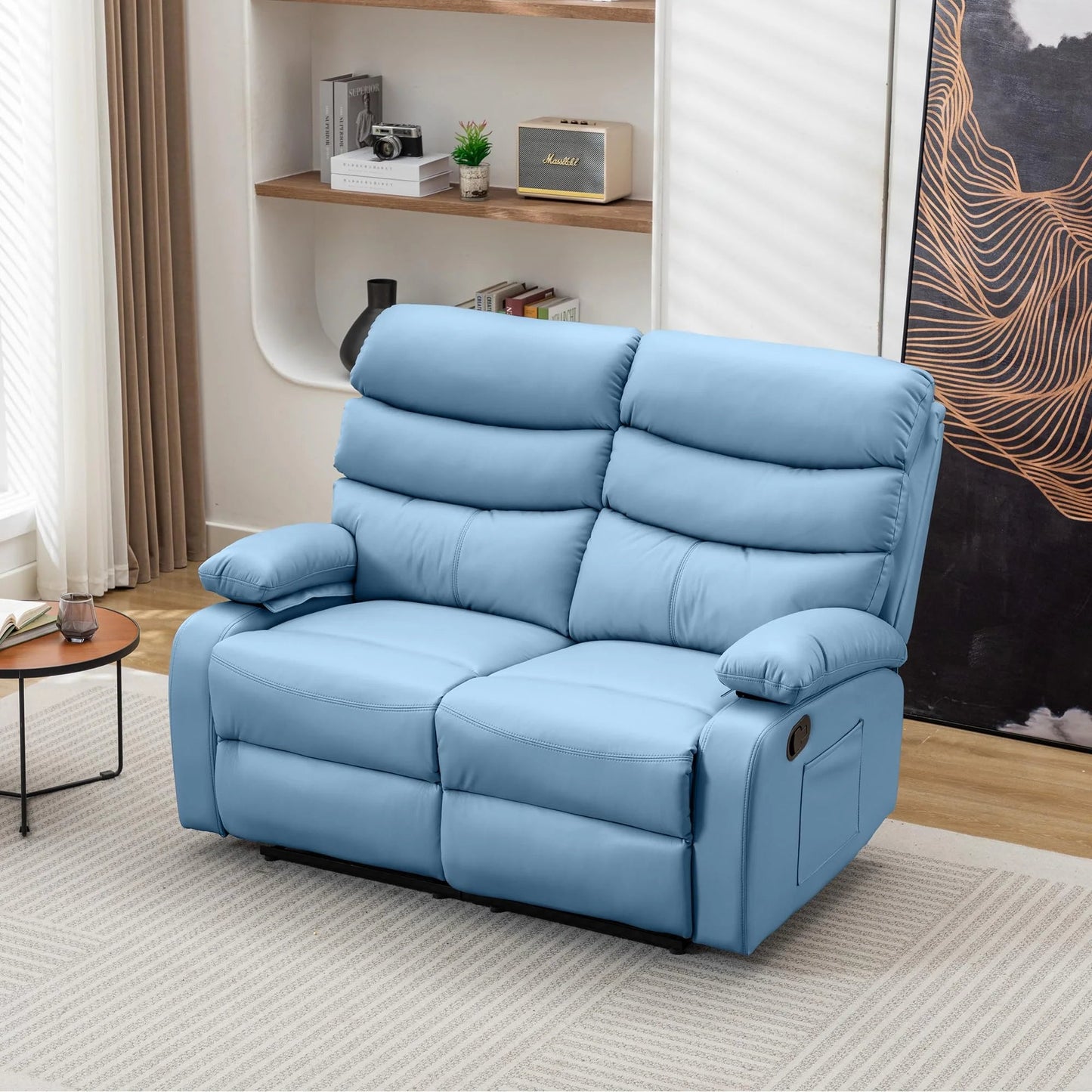 Kerr Leather Recliner Loveseat Canva Home