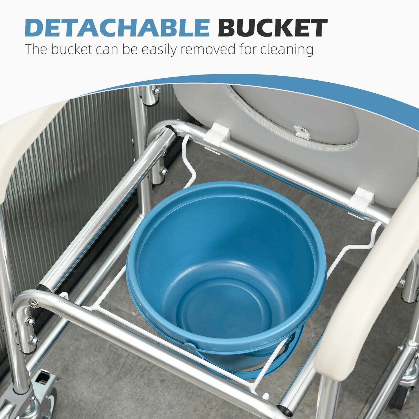 Conner Elderly Shower Commode Wheelchair