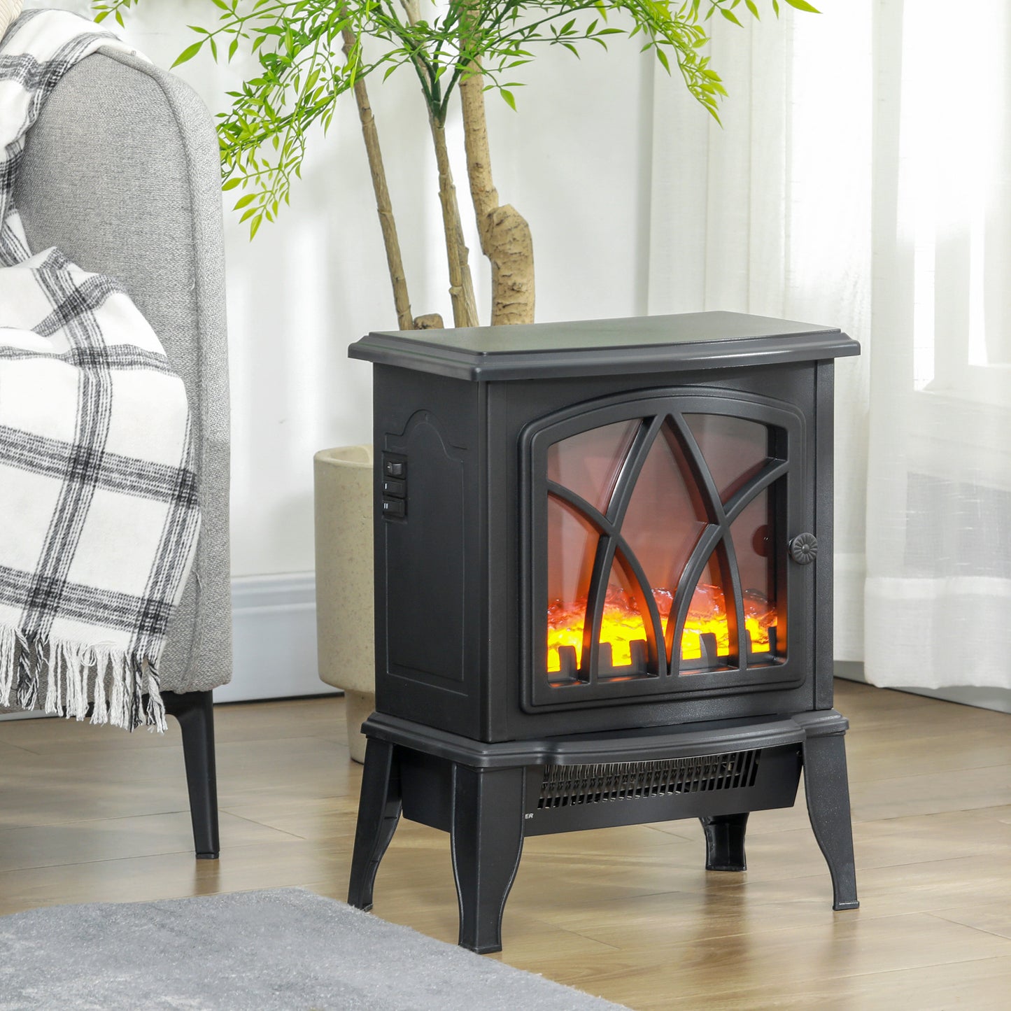 Small Decorative Electric Log Fireplace