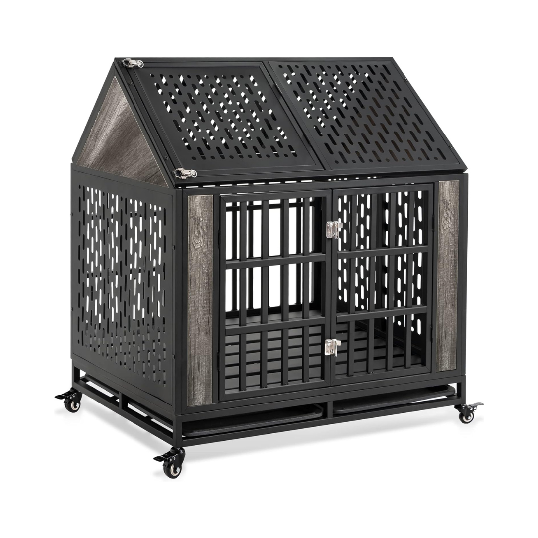42.1" Lexi Indestructible Heavy Duty Dog Crate
