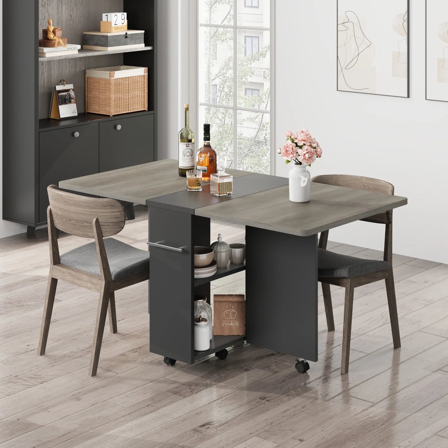 Saira Space Saving Drop Leaf Dining Table