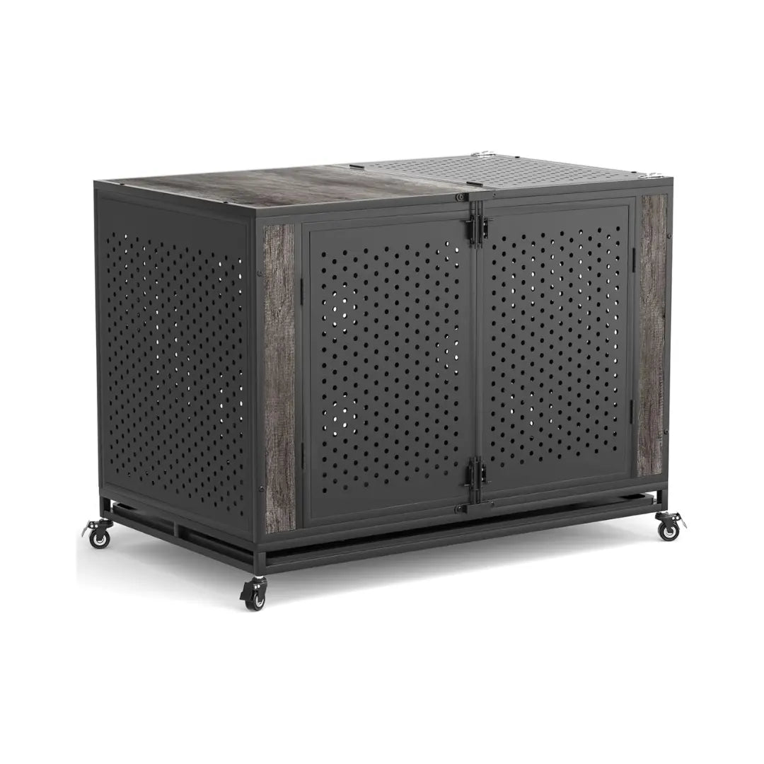 47.2" Umar Indestructible Heavy Duty Dog Crate Canva Home