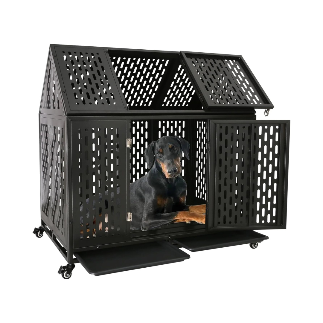 43.3" Wise Indestructible Heavy Duty Dog Crate