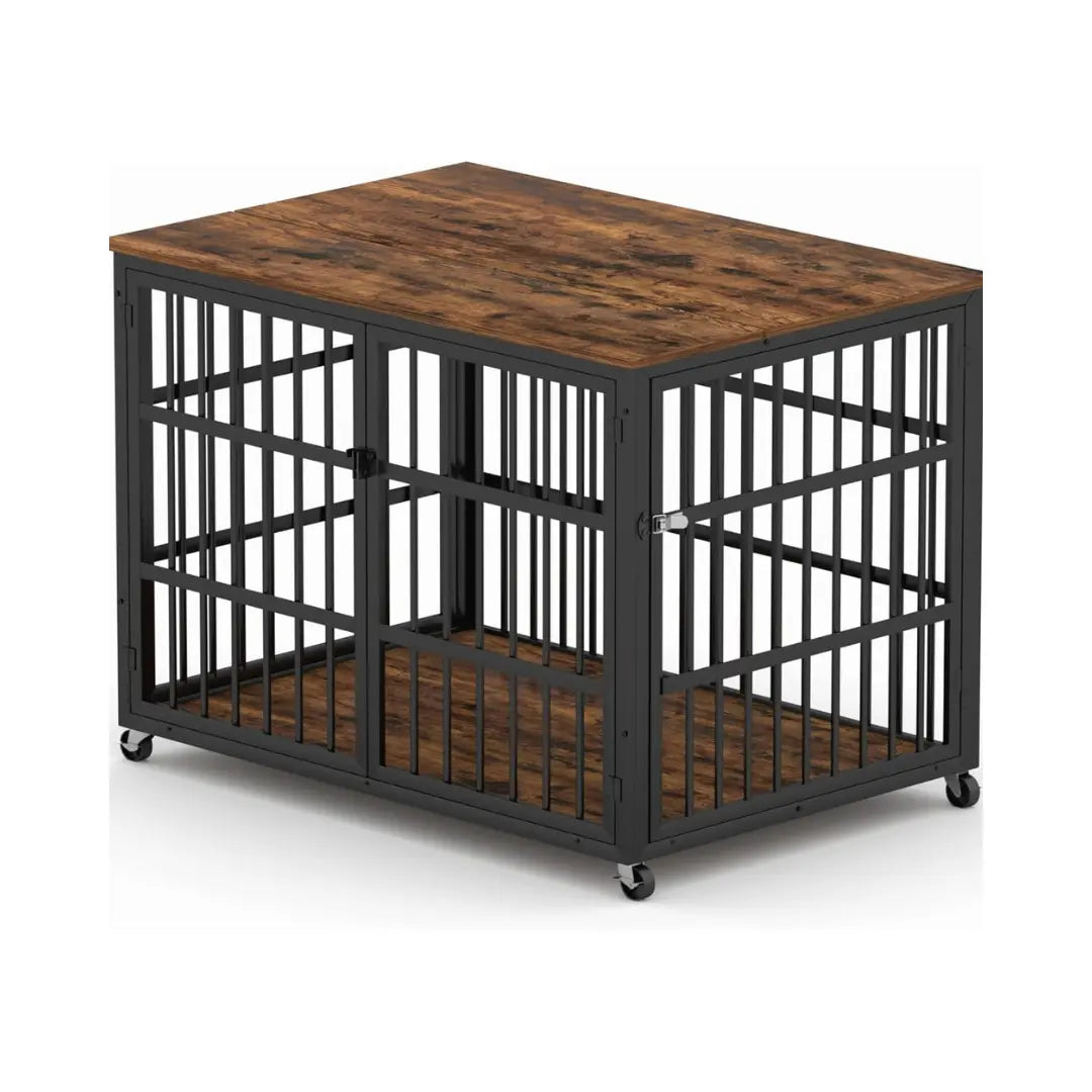 43.3" Rowan Large Dog Crates Furniture Canva Home