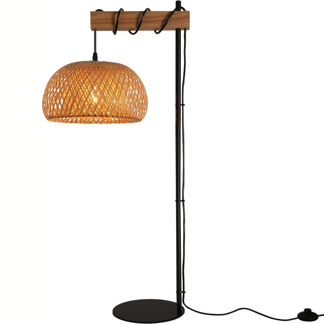 Hanging Bamboo Living Room Floor Lamp
