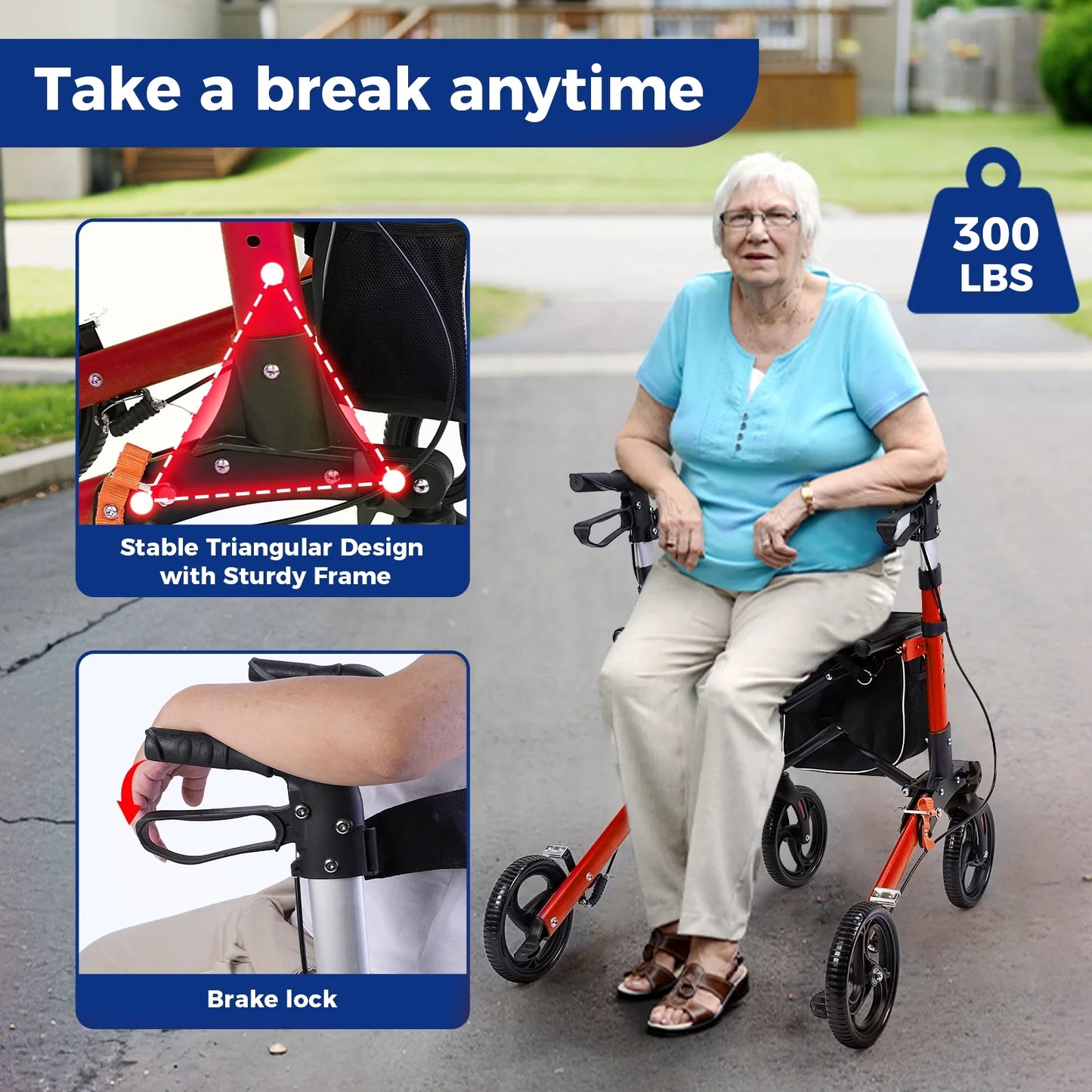 Mathis Rollator Walker With Seat