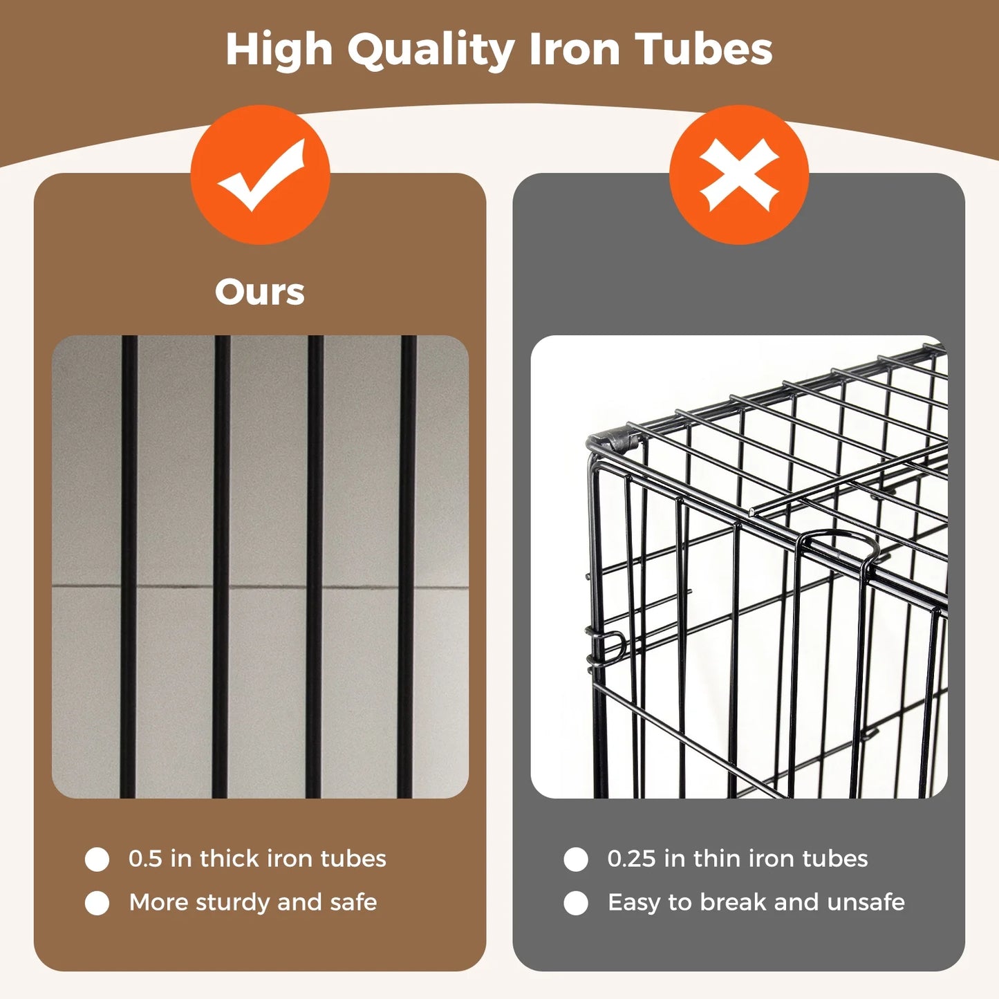 94.5" Holt Double Dog Crate Furniture For 2 Dogs