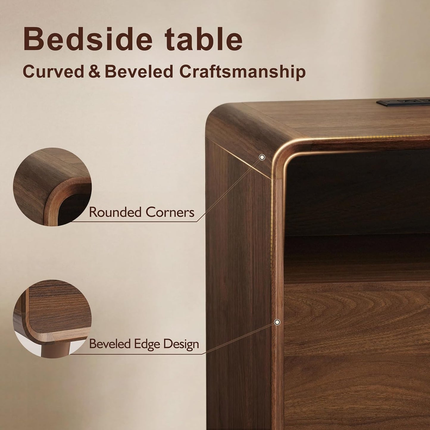 Nasonet Dresser and Nightstand Sets 3 Piece - Canva Home