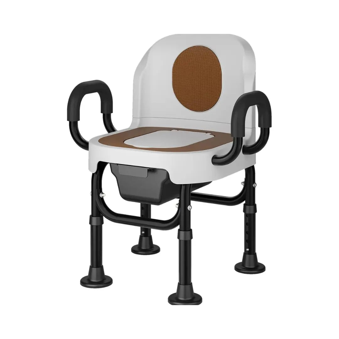Rosario Adult's Bedside Commode Chair Canva Home