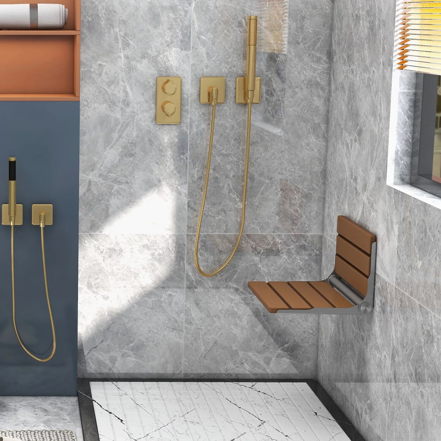 Wall Mounted Folding Shower Seat