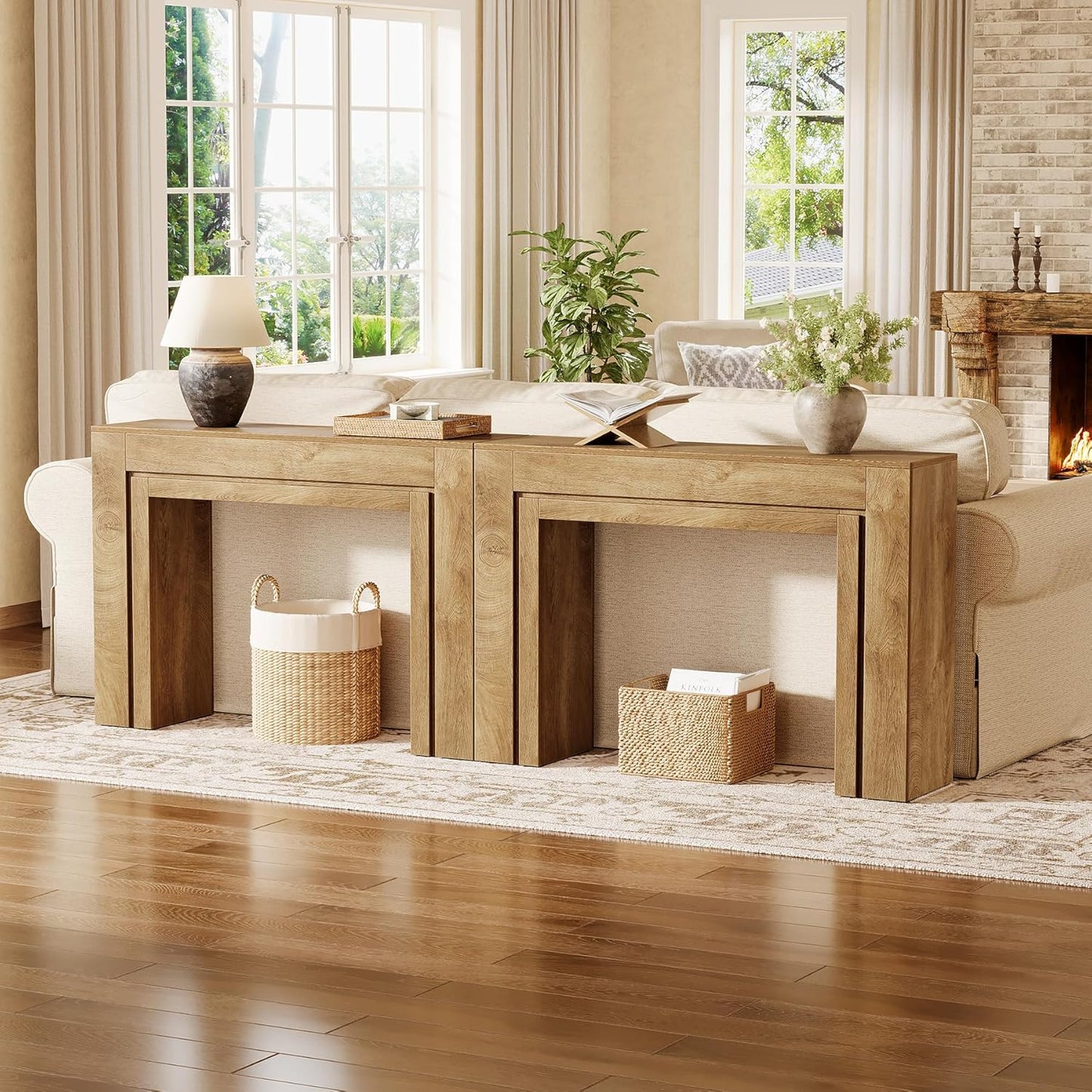 41.3-Inch Farmhouse Console Table - Canva Home