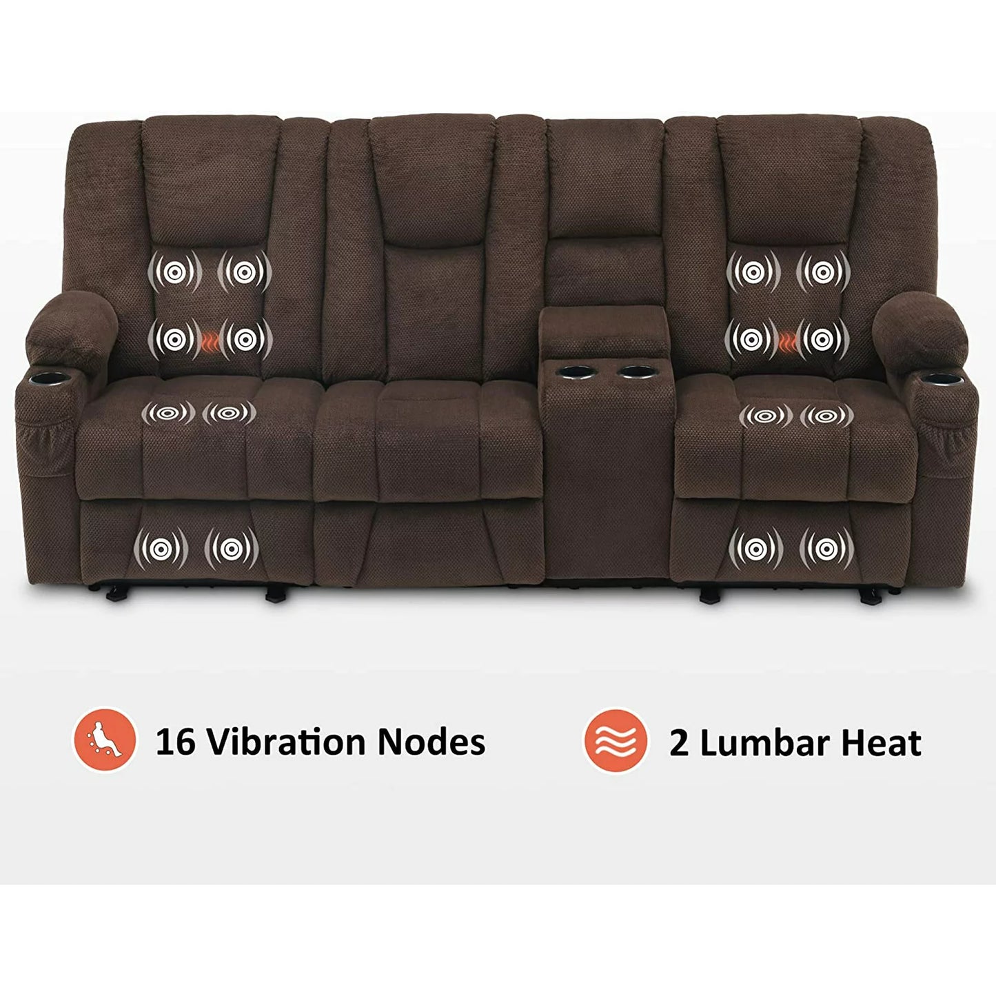 Euan Recliner Loveseat With Console