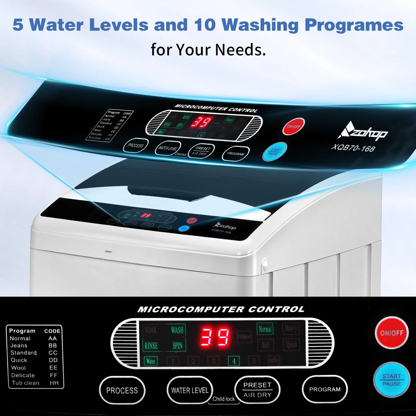 25lbs Portable Apartment Ventless Washer & Dryer Combo