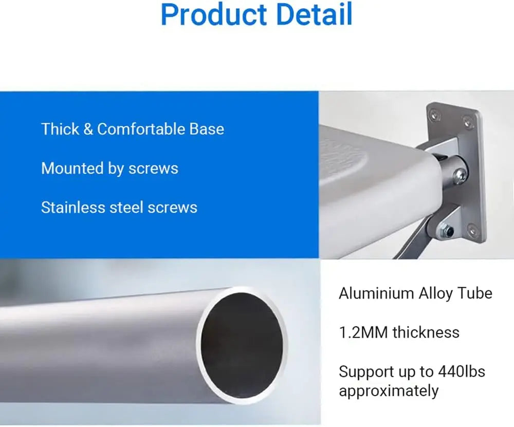 Wall Mounted Folding Shower Seat Canva Home