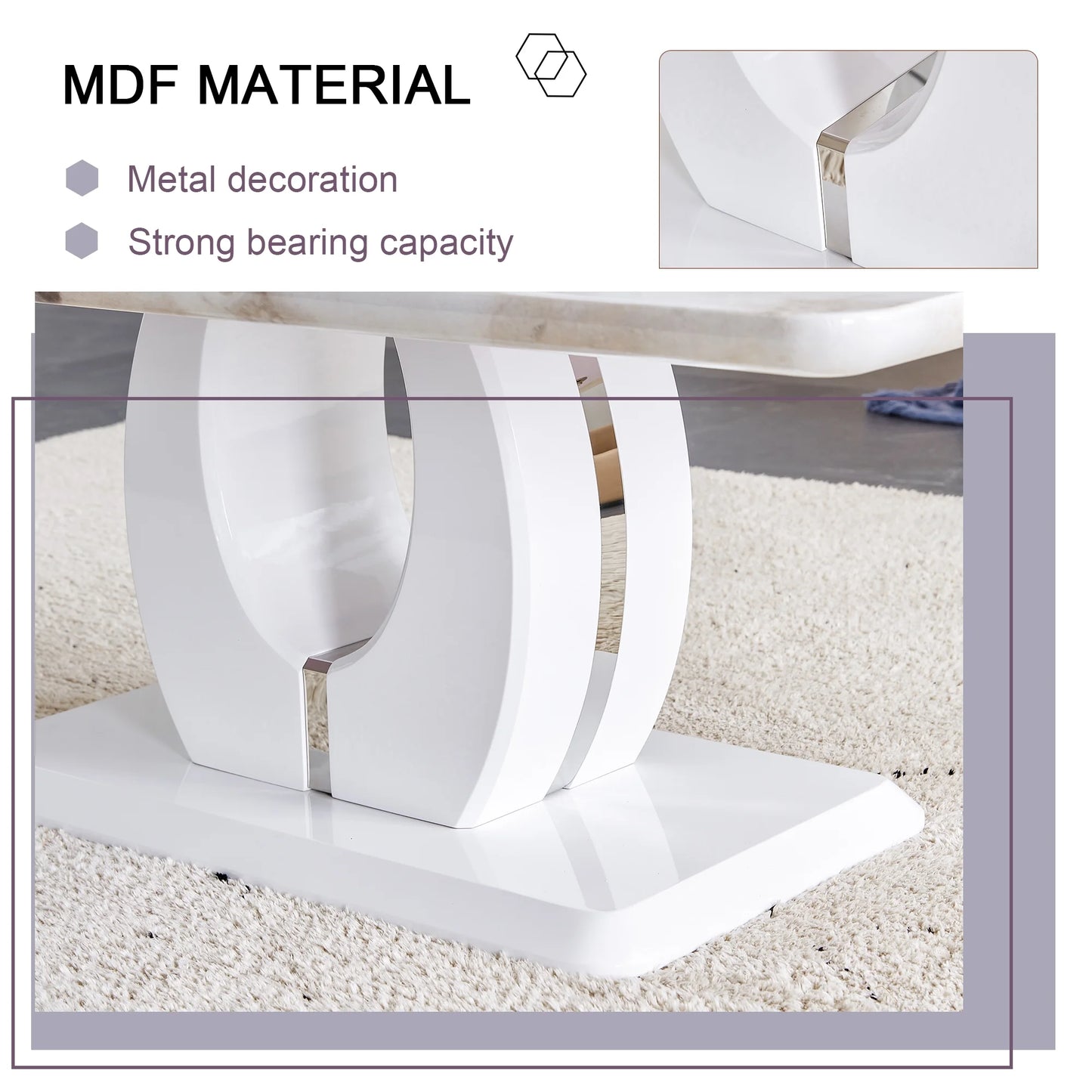 Nora Marble Coffee Table