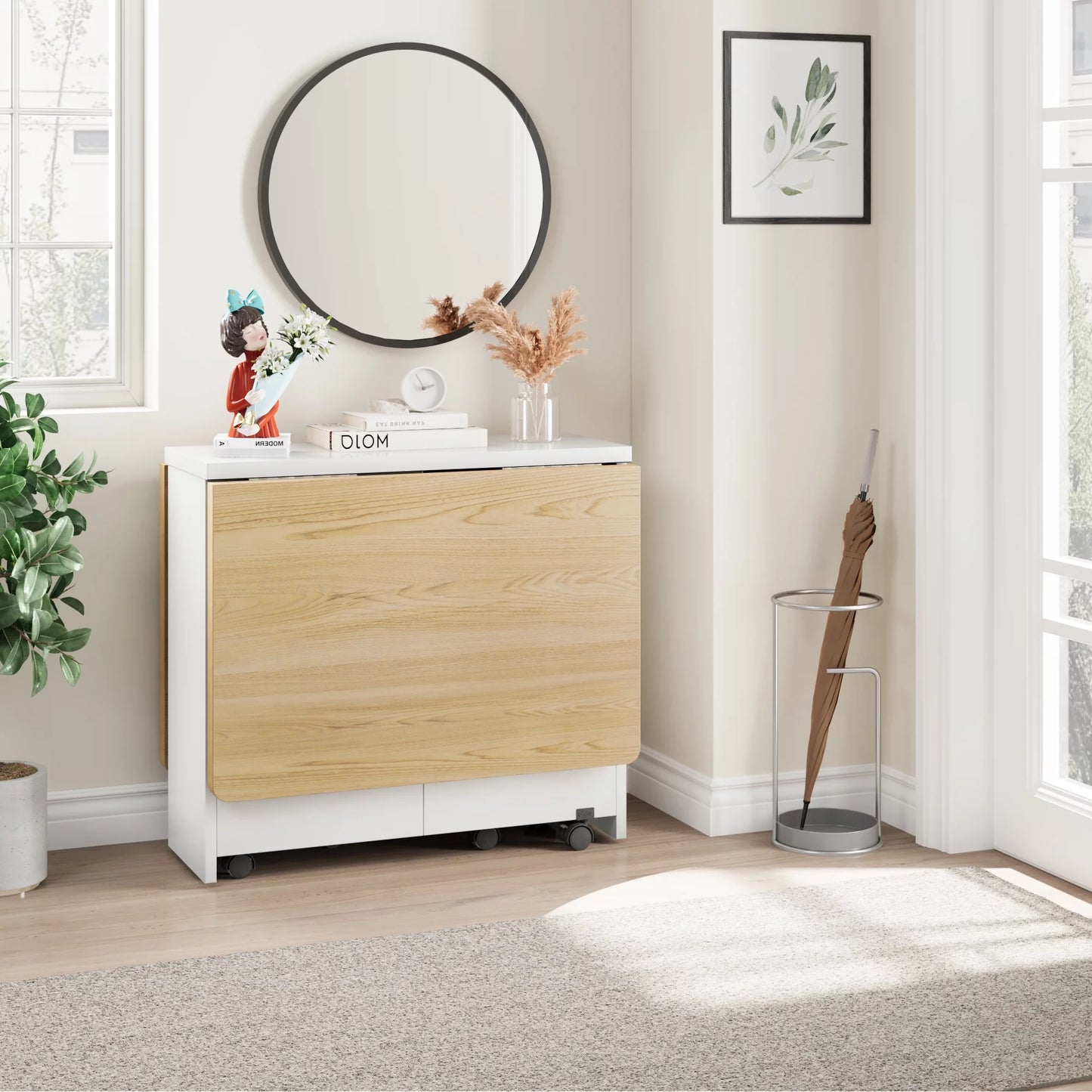 Jose Space Saving Drop Leaf Dining Table