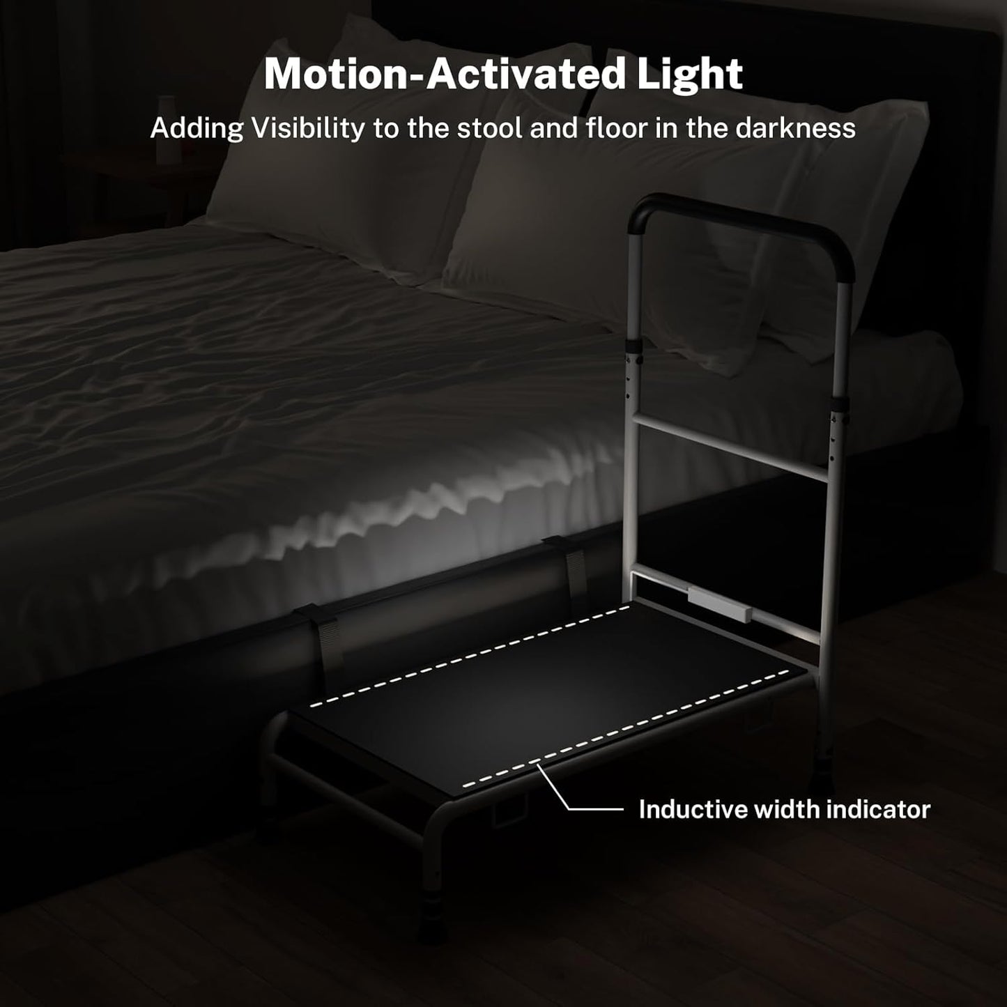 32" Elderly Bedside Step Stool
