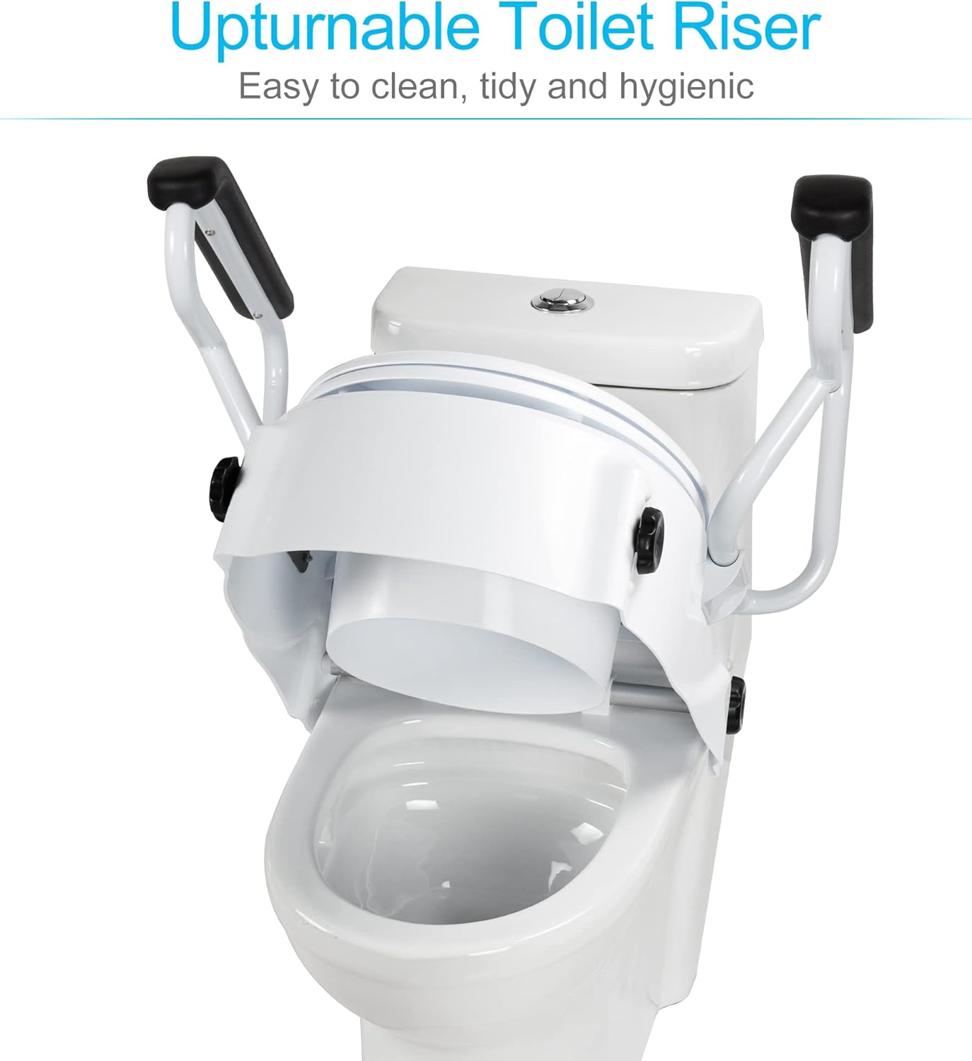 Toilet Seat Riser With Handles (Raise Handle)