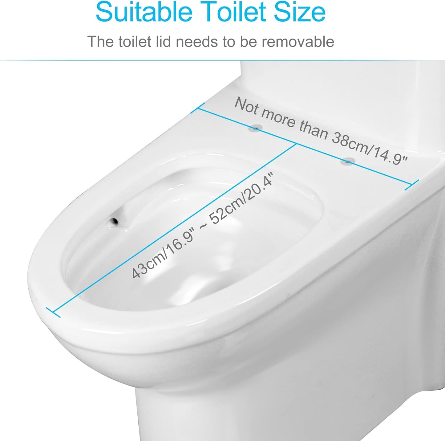 Toilet Seat Riser With Handles (Raise Handle)