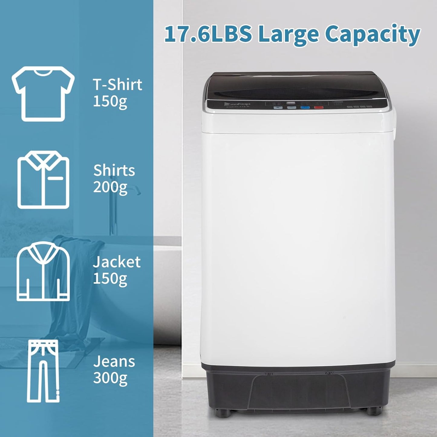 17.6lbs Portable Apartment Ventless Washer & Dryer Combo