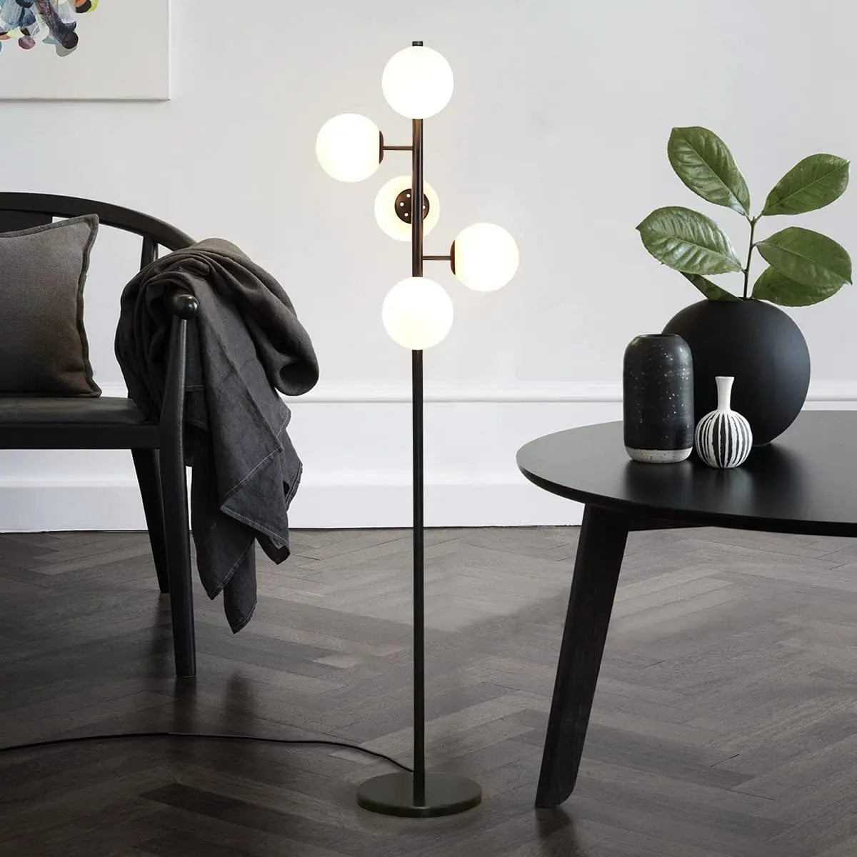 Modern 5 Globe Living Room Floor Lamp Canva Home