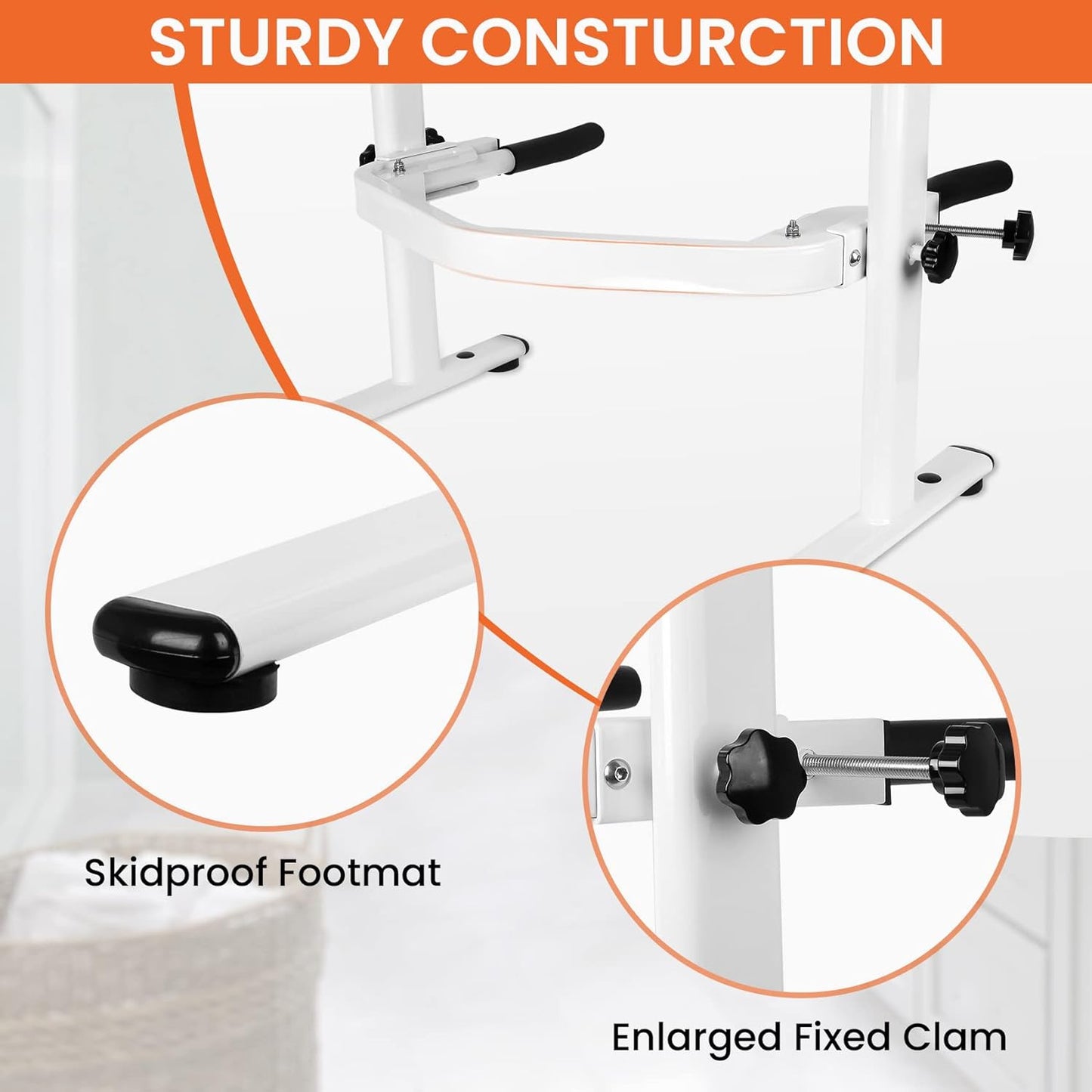 Flip Up Toilet Safety Frame Rails