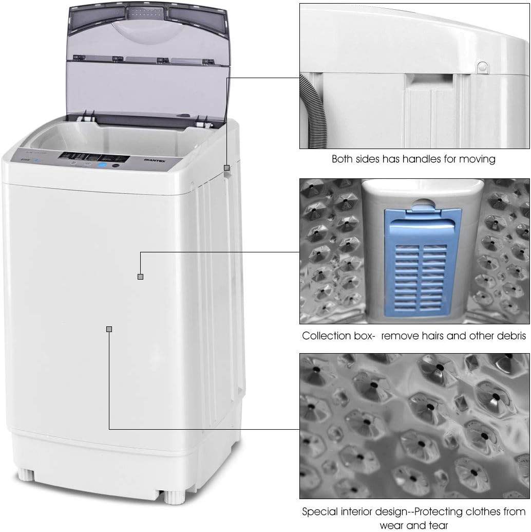 12lbs Portable Apartment Ventless Washer & Dryer Combo