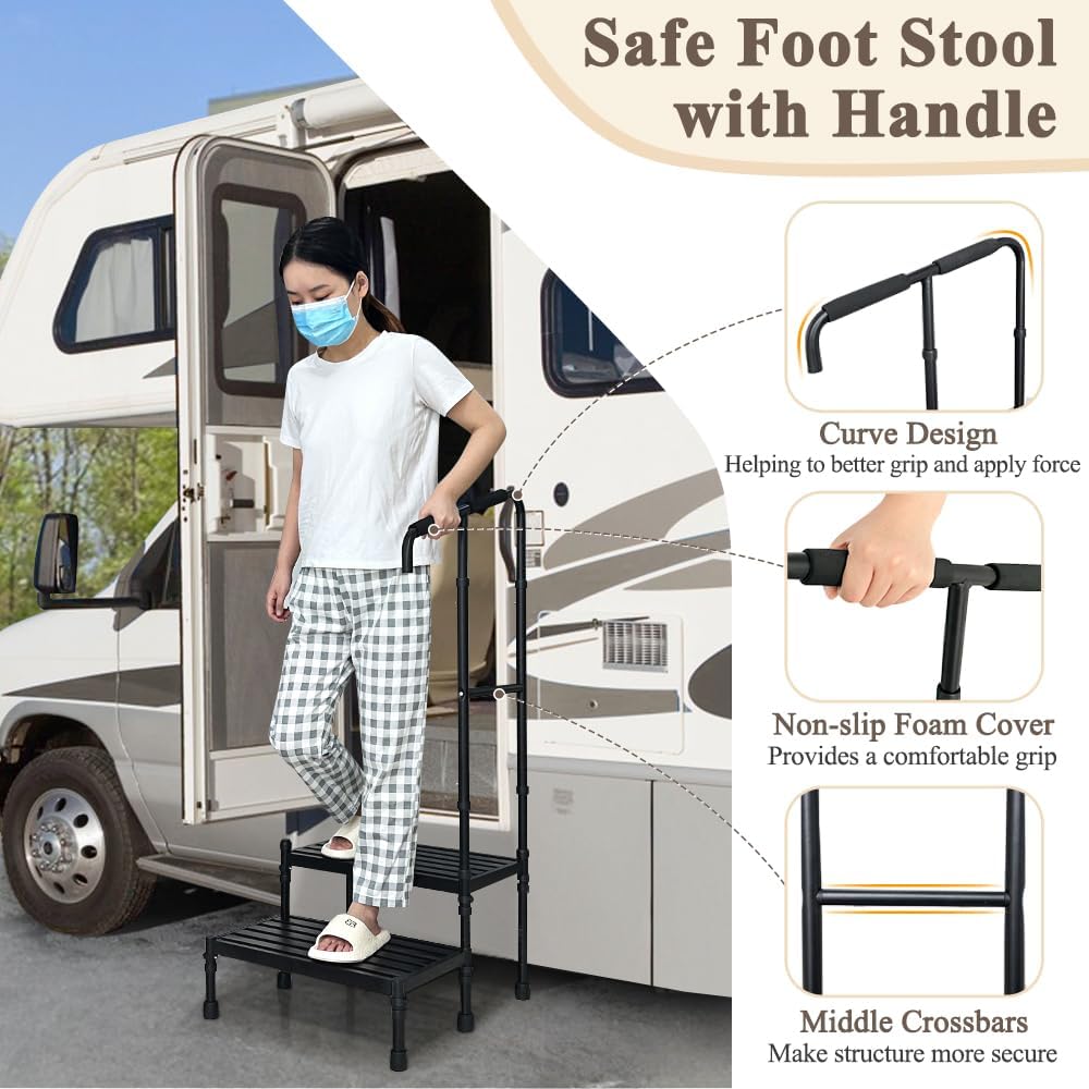 20" Elderly Bedside Step Stool