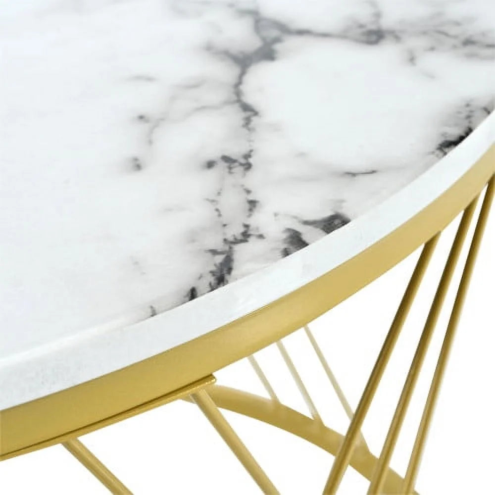 Irwin Round Marble Coffee Table