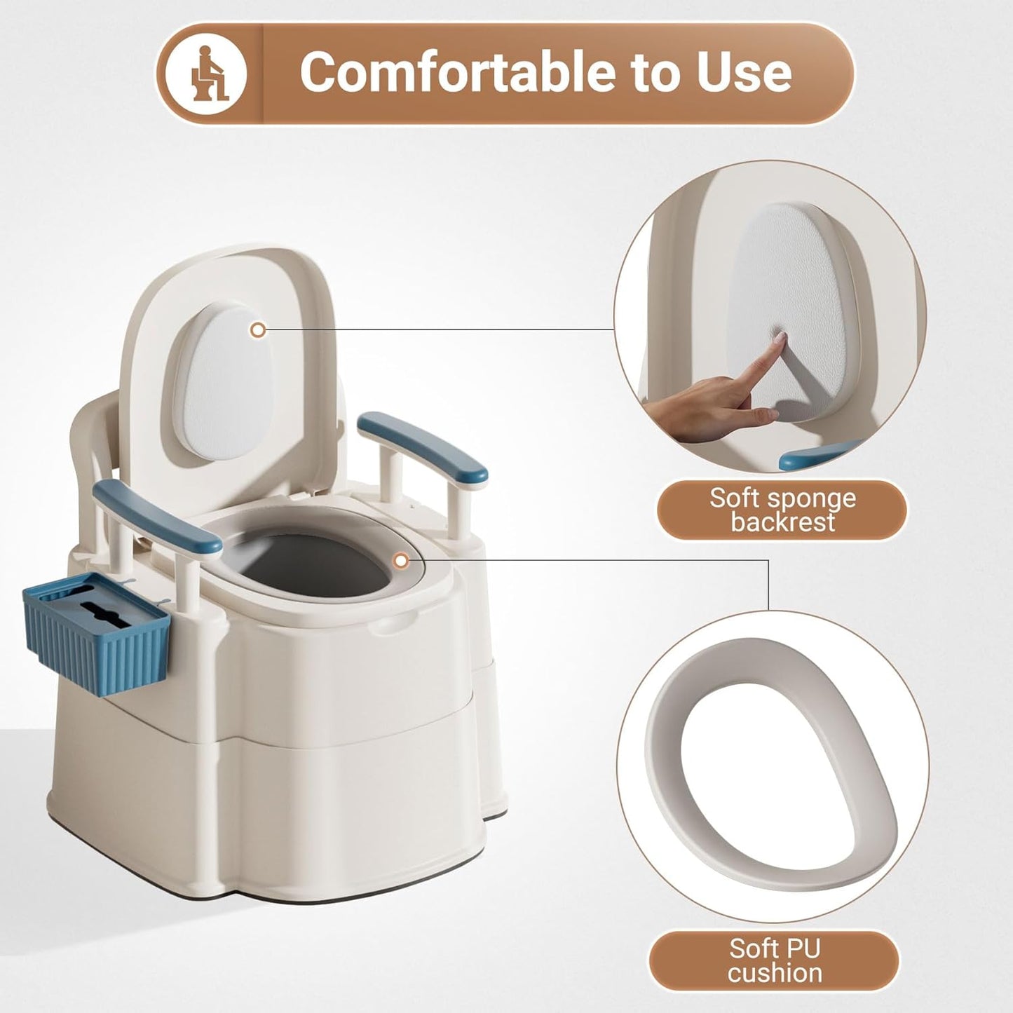 Ashton Adult's Bedside Commode Chair