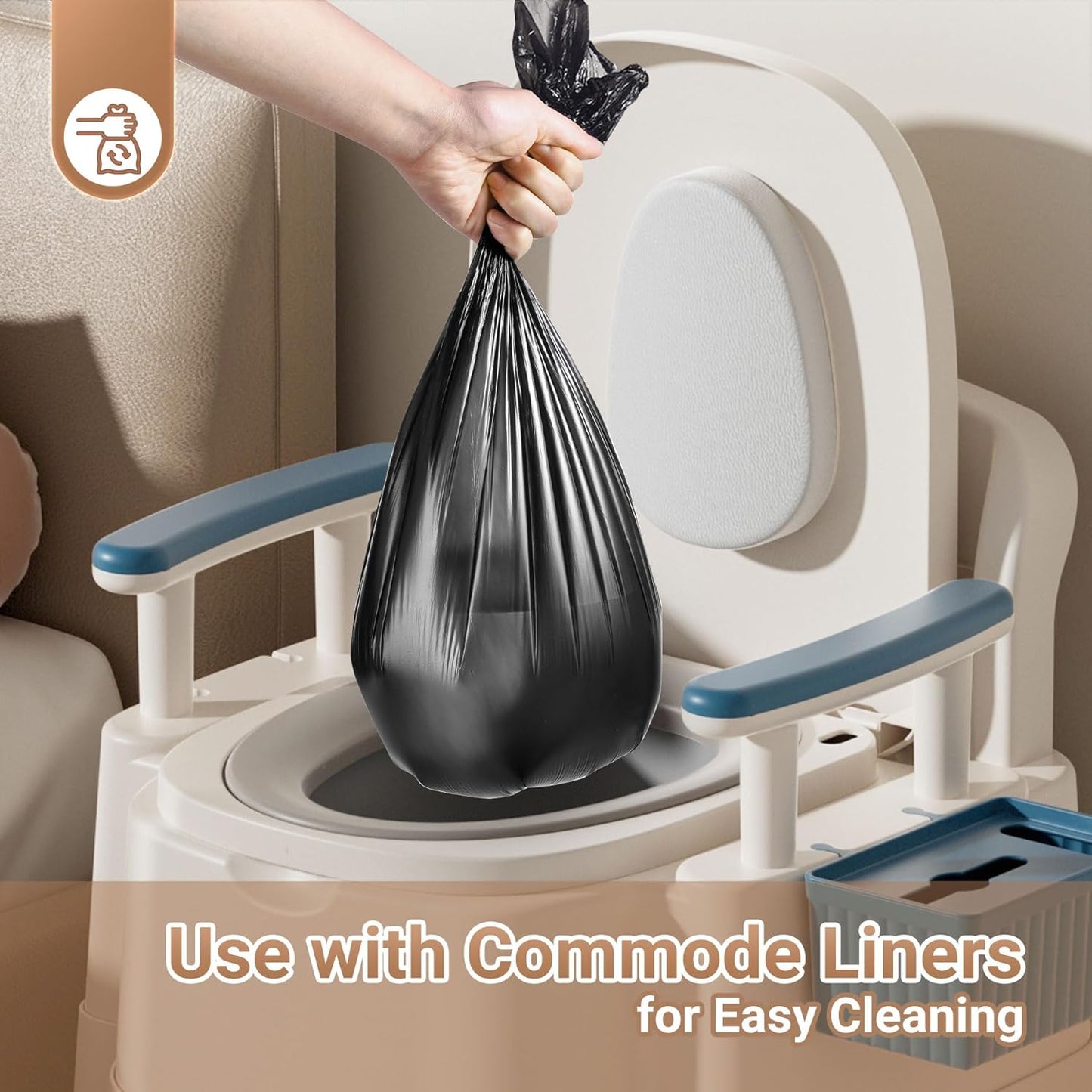 Ashton Adult's Bedside Commode Chair