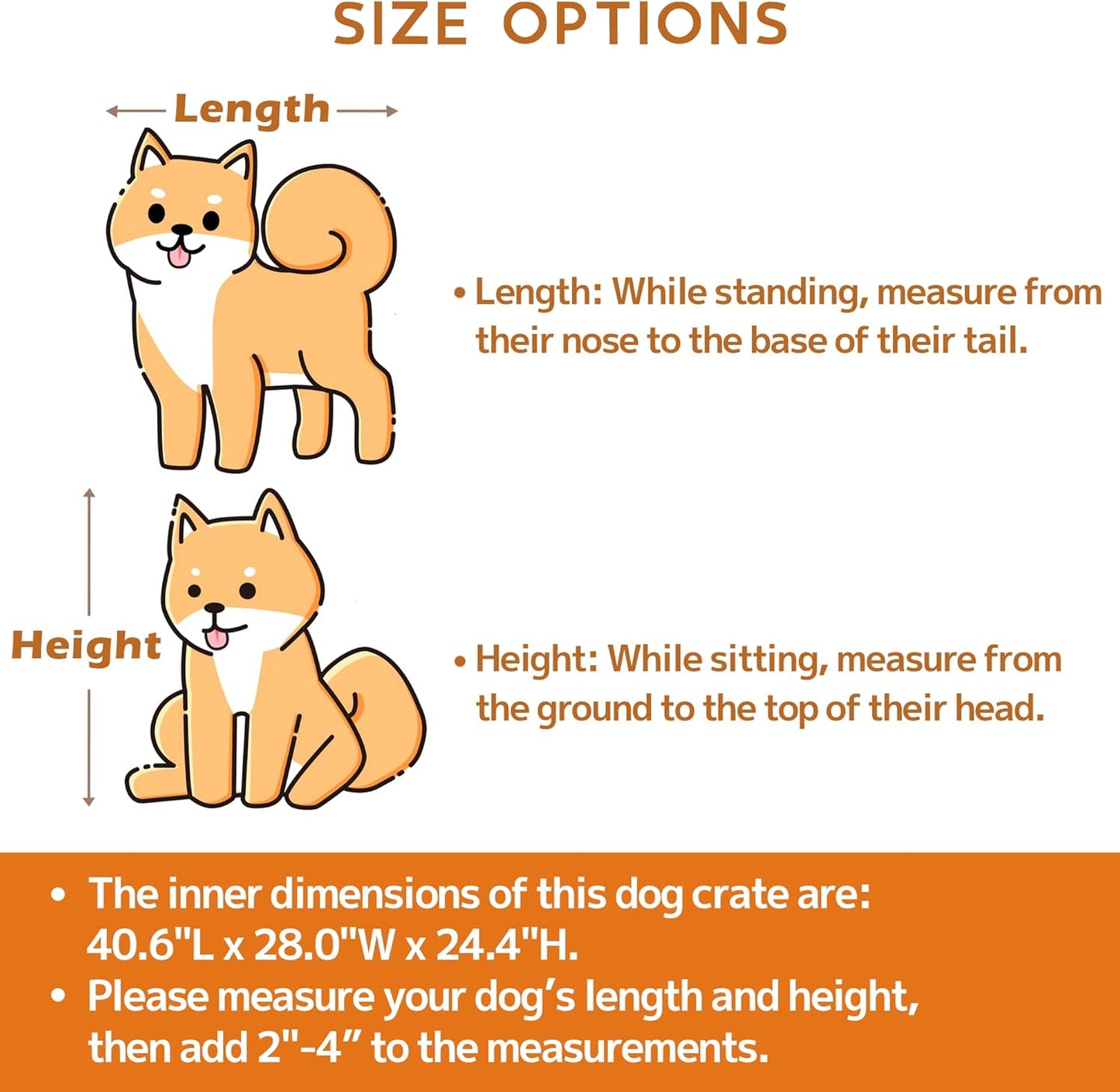 42.1" Lexi Indestructible Heavy Duty Dog Crate
