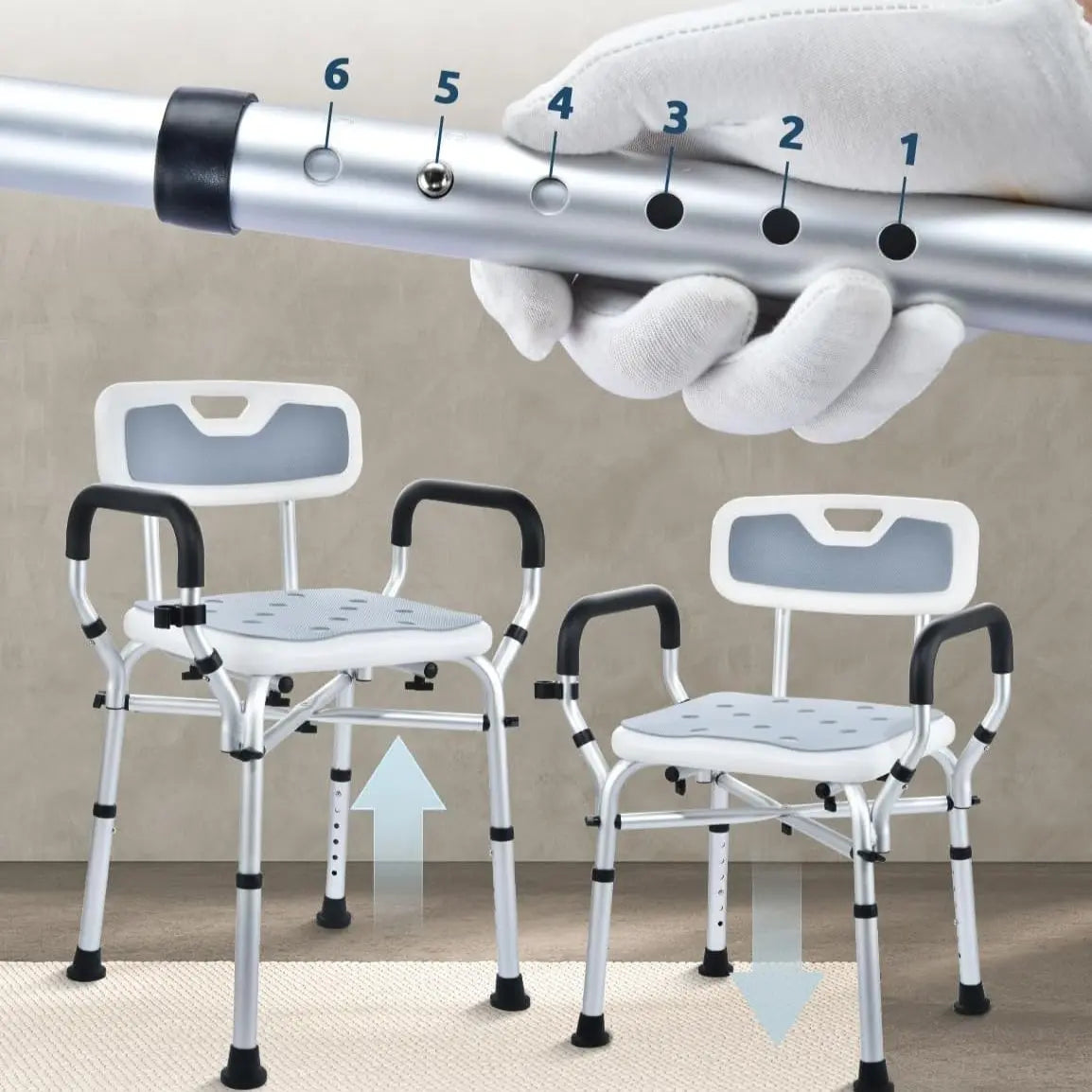 Elderly Shower Chair With Arms Canva Home