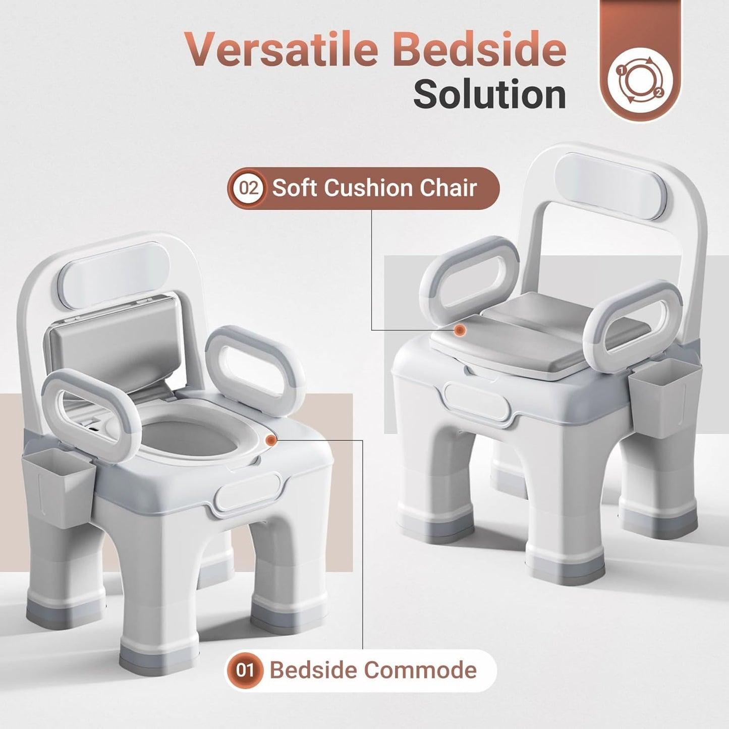 Hart Adult's Bedside Commode Chair