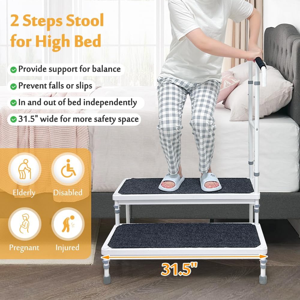 31.5" Elderly Bedside Step Stool