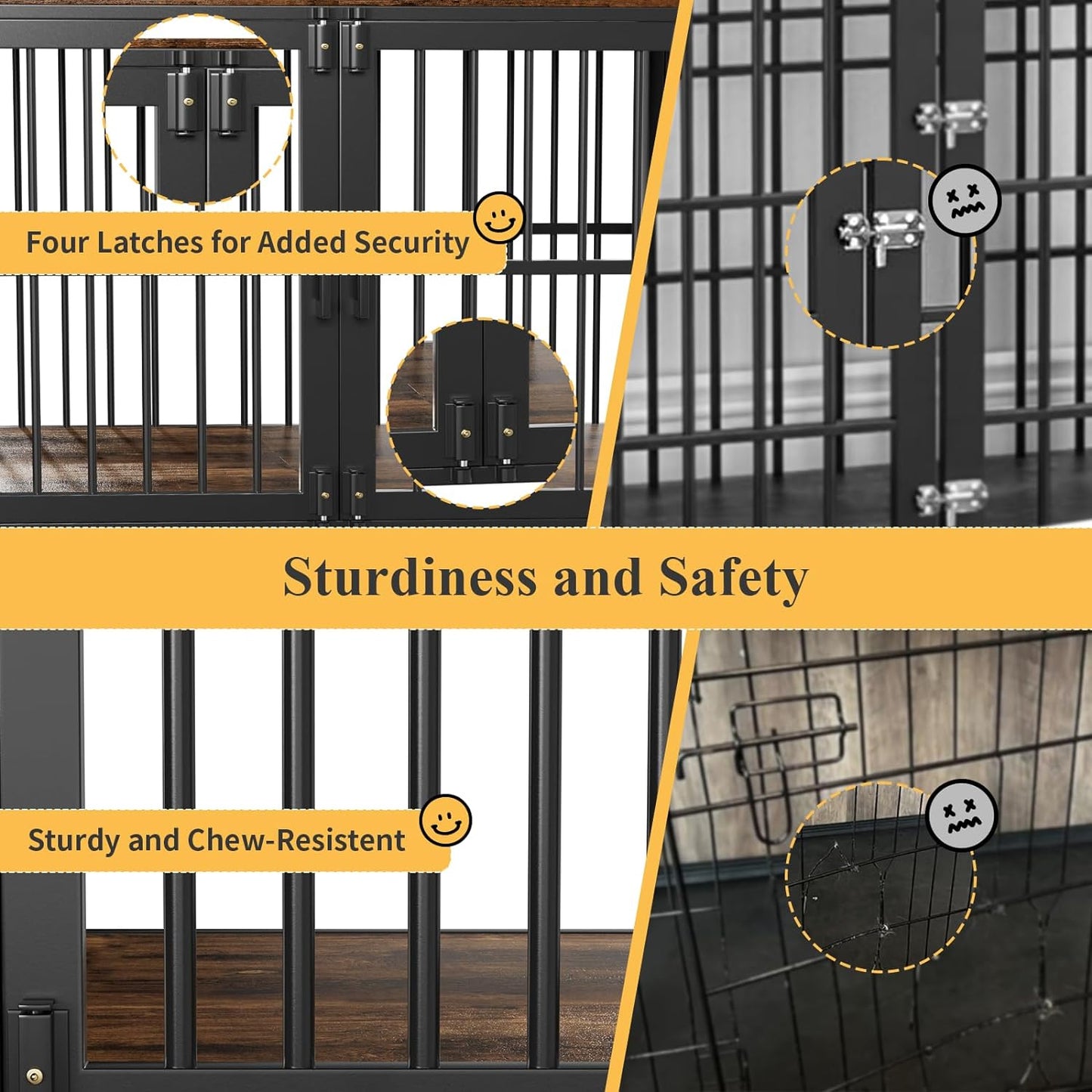 43.3" Keaton Large Dog Crates Furniture