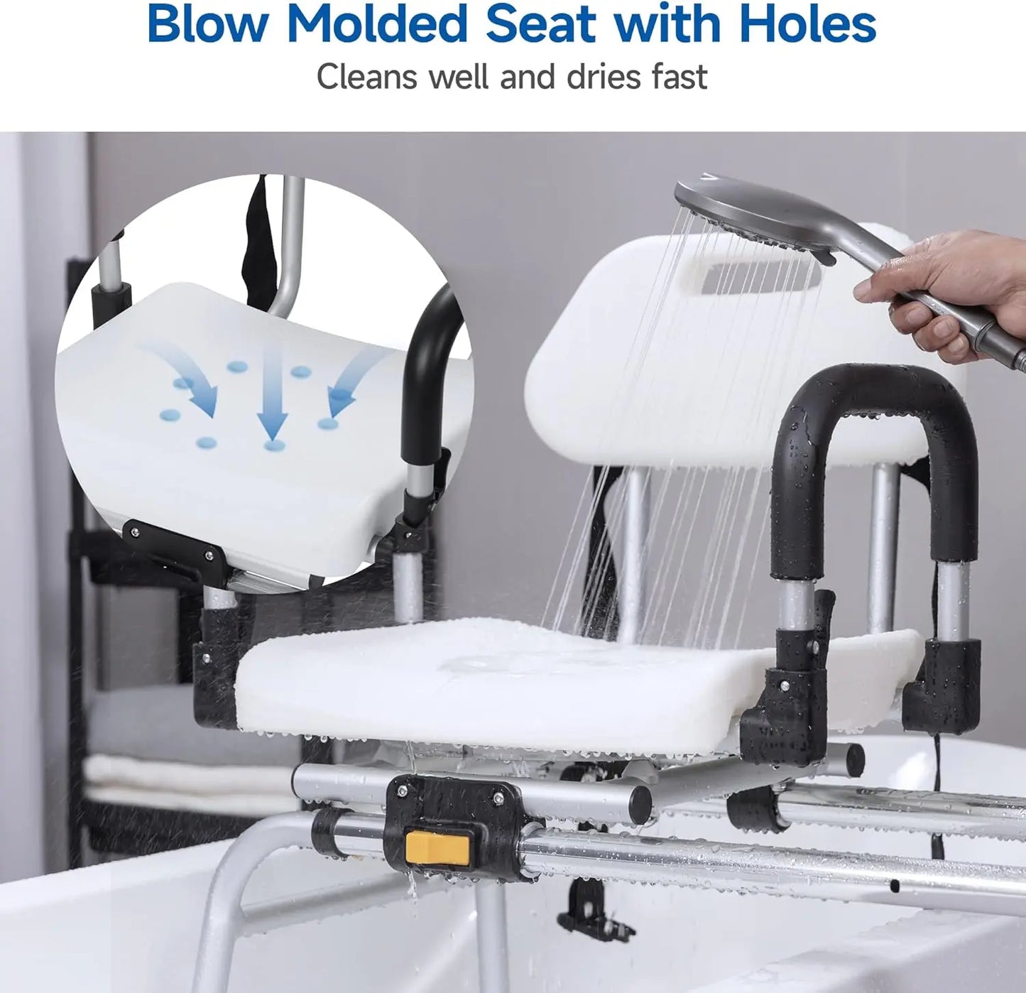 240lbs Swivel Shower Transfer Bench Canva Home