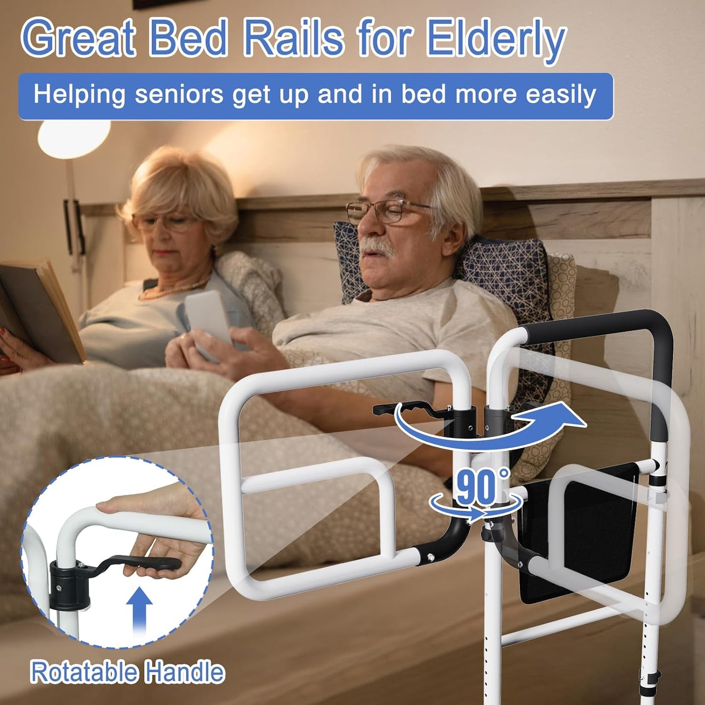 Senior Safety Bed Rail (Swing Handle)