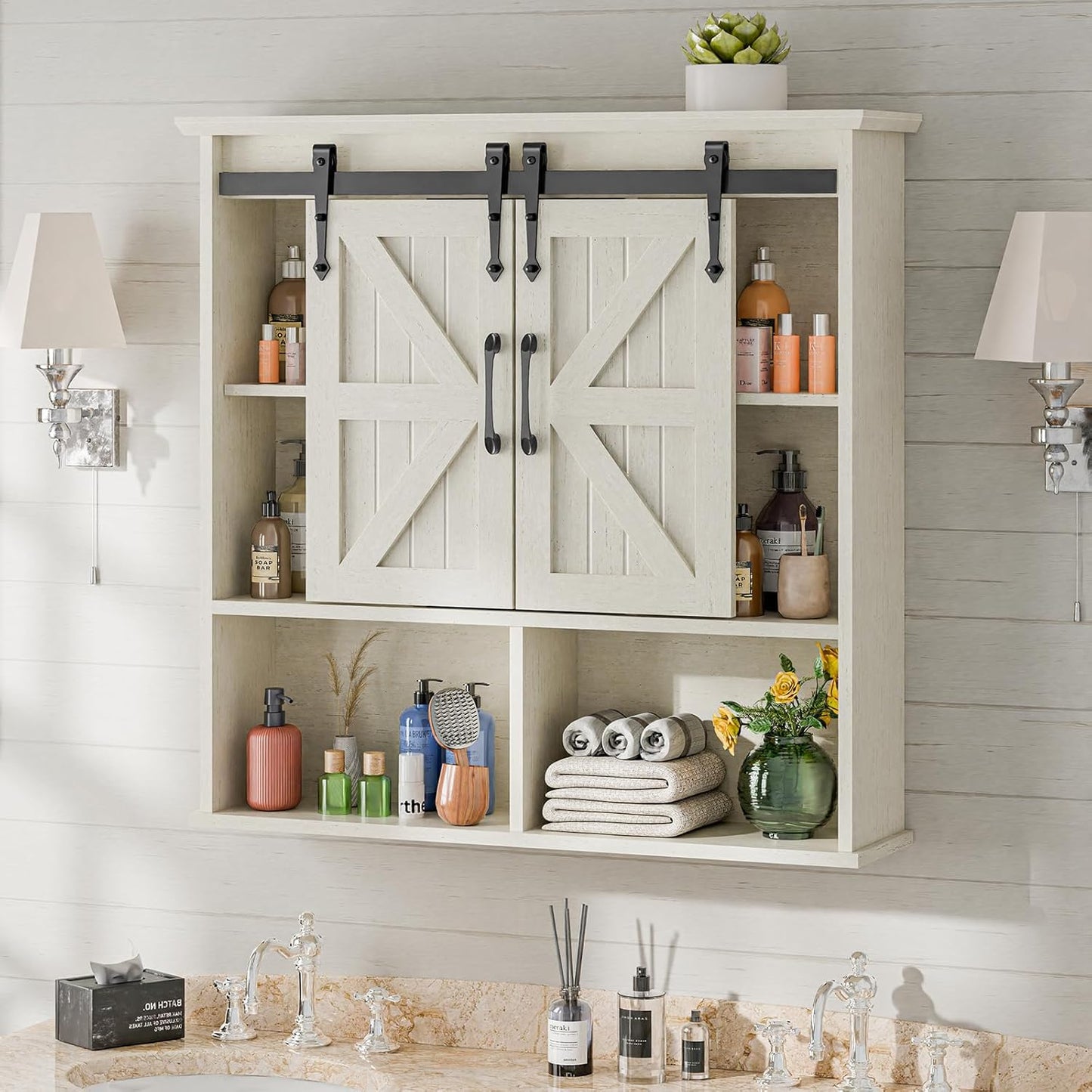 Kiran Farmhouse Wall Mount Medicine Cabinet