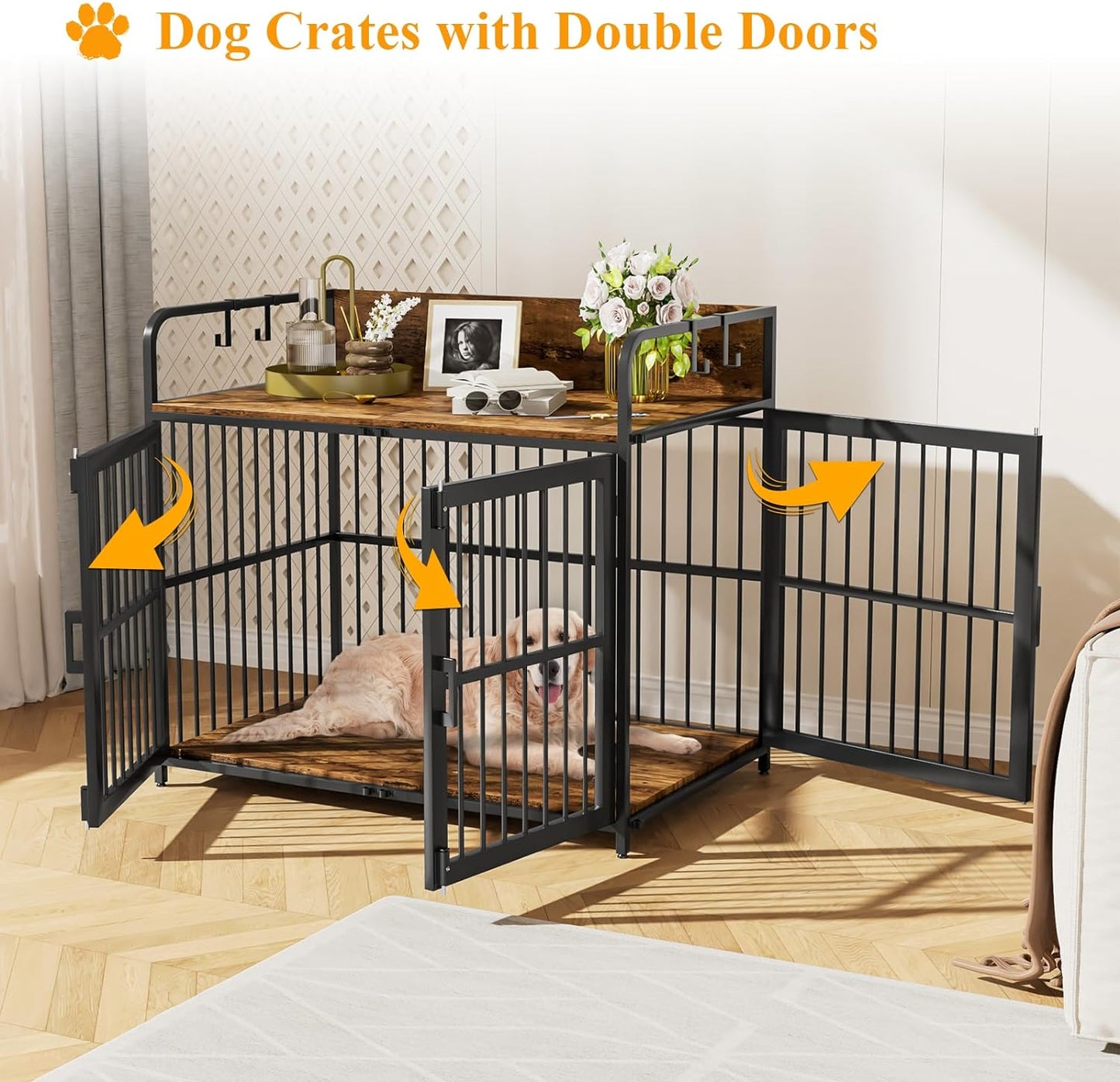 43.3" Keaton Large Dog Crates Furniture