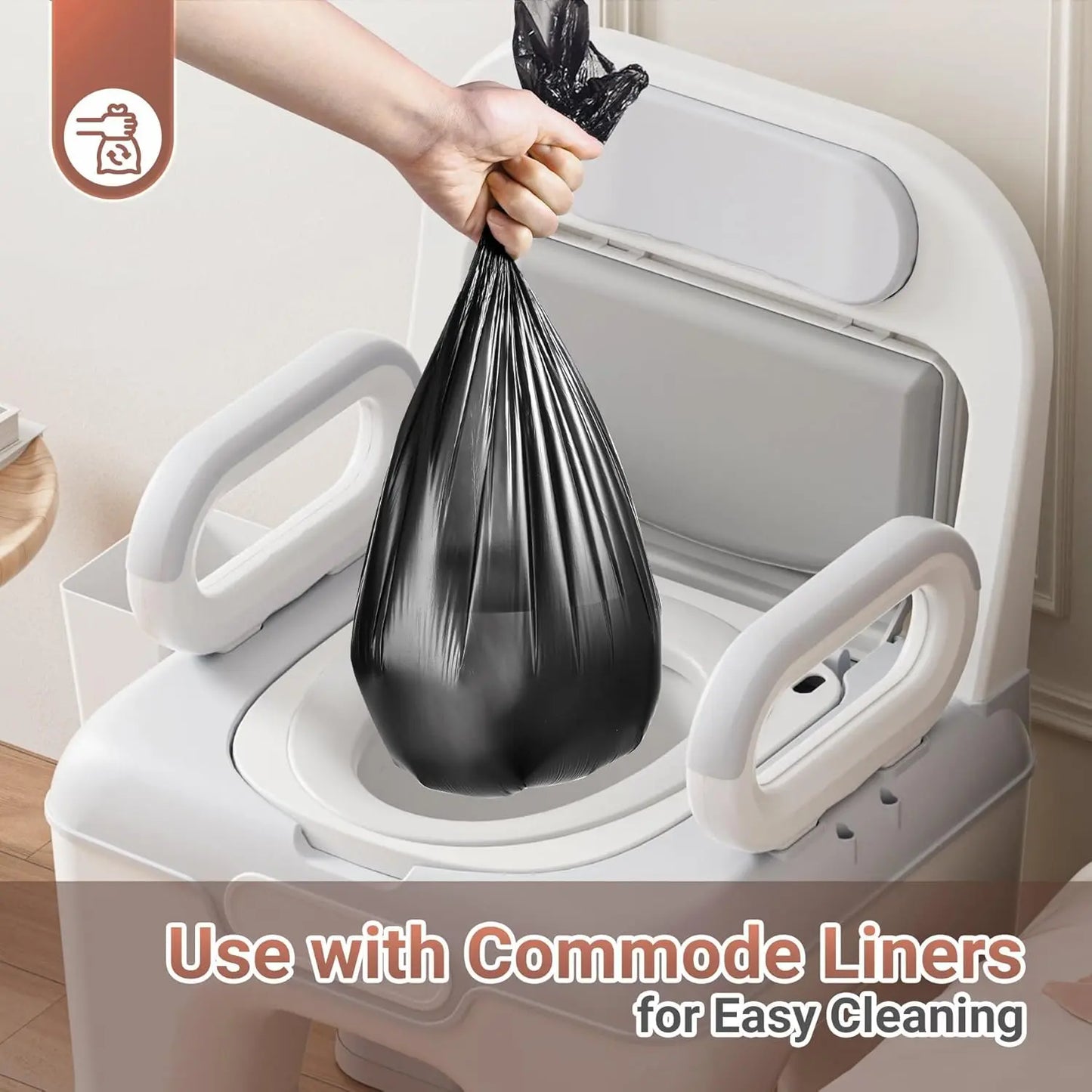 Hart Adult's Bedside Commode Chair Canva Home