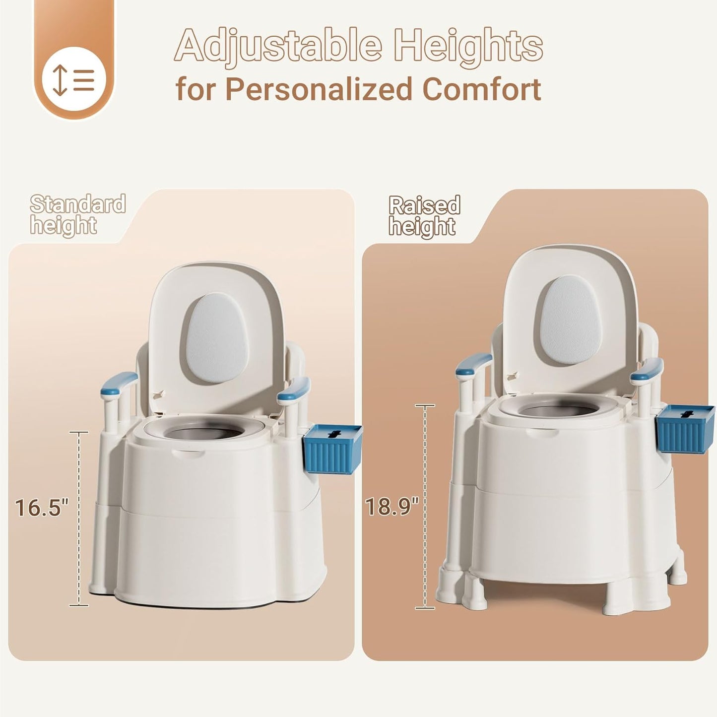 Ashton Adult's Bedside Commode Chair